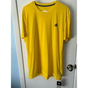 Adidas Performance T-Shirt XL Yellow Climacool Athletic Workout NWT Dry Fit